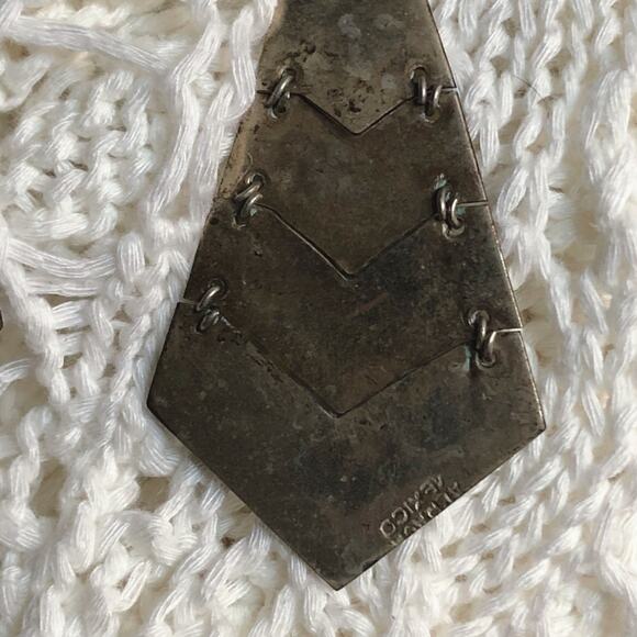 Vintage Made in Mexico Mother of Pearl or Abalone Shell Tiered Earrings - Picture 11 of 15